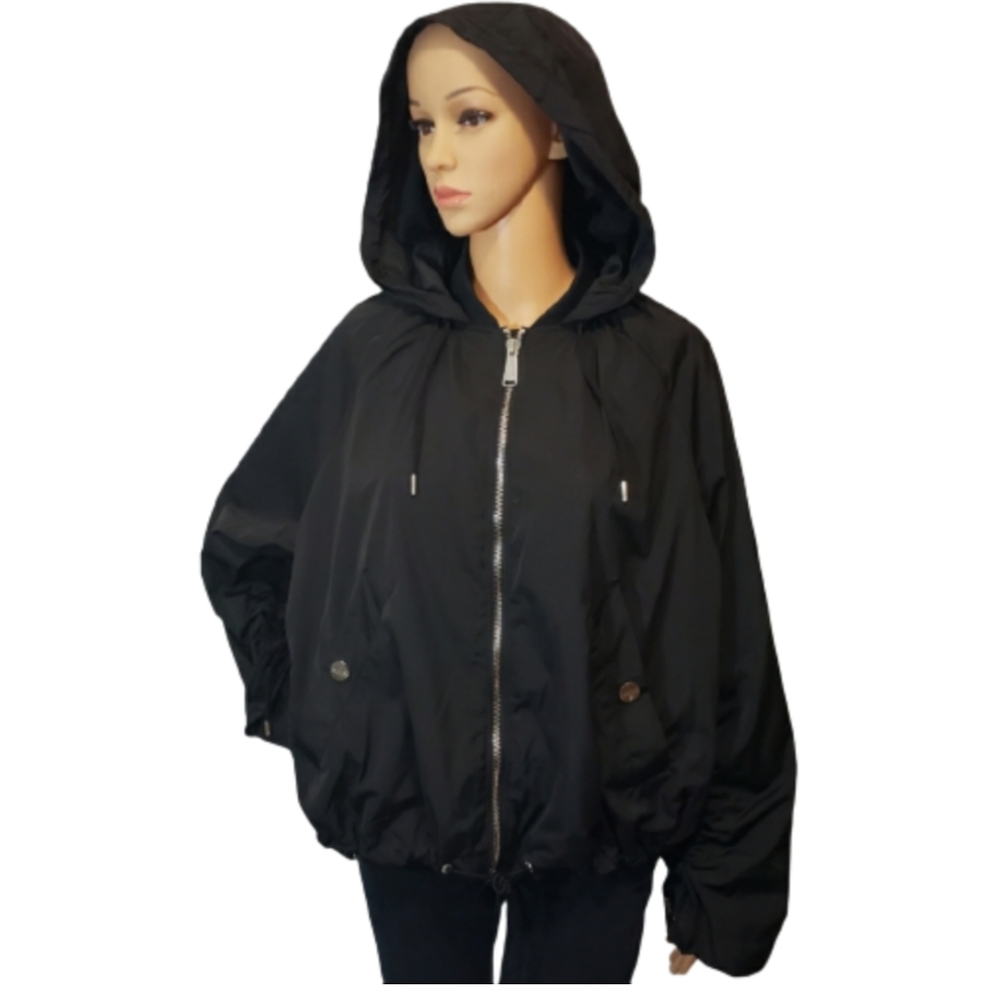 Calvin Klein Black Performance Zip Up Hooded Jacket Size M